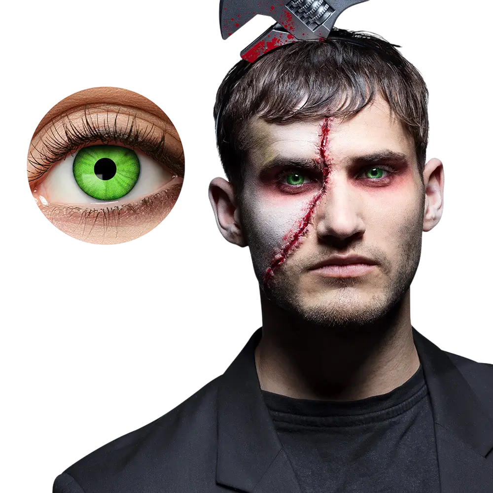 Lentilles Vertes Zombie – Lentilles Halloween