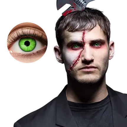 Lentilles Vertes Zombie – Lentilles Halloween