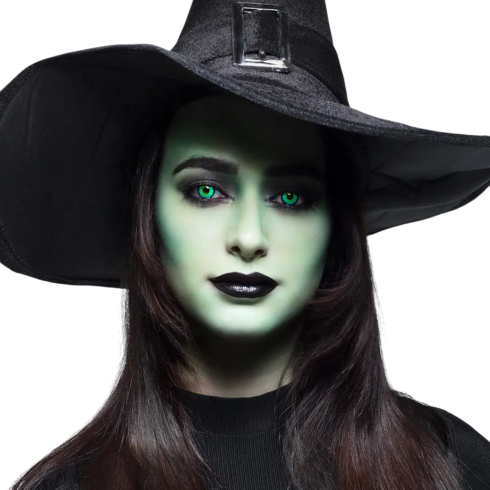 Lentilles Vertes Sorcière – Lentilles Halloween