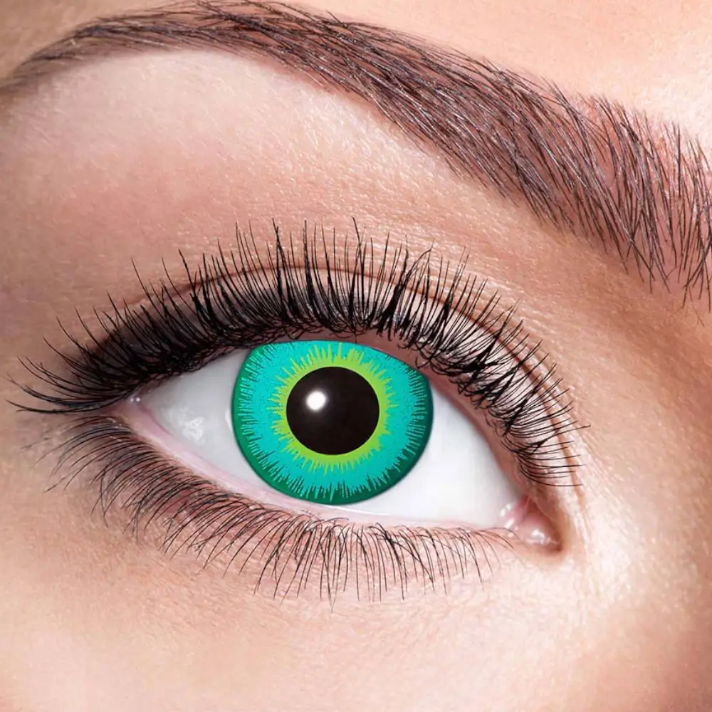 Lentilles Vertes Sorcière – Lentilles Halloween