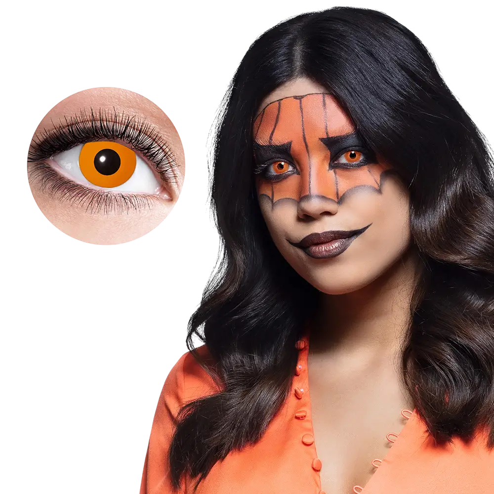 Lentilles Orange Citrouille – Lentilles Halloween
