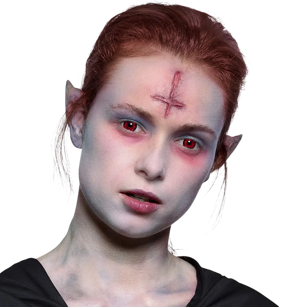 Lentilles Rouges Vampire – Lentilles Halloween