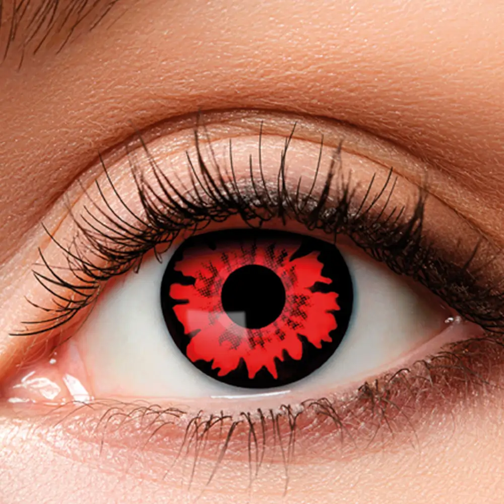 Lentilles Rouges Vampire – Lentilles Halloween