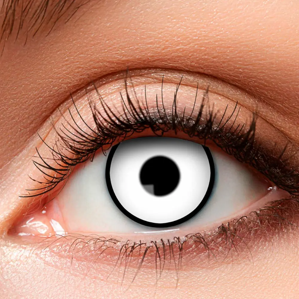Lentilles Skullface Noir et Blanc – Lentilles Halloween