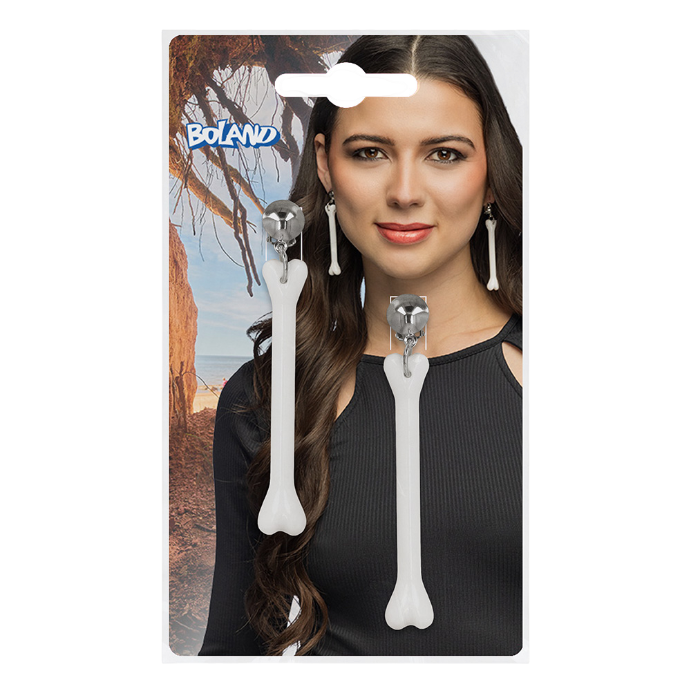 Boucles d’Oreilles Pendantes Os – Femme des Cavernes