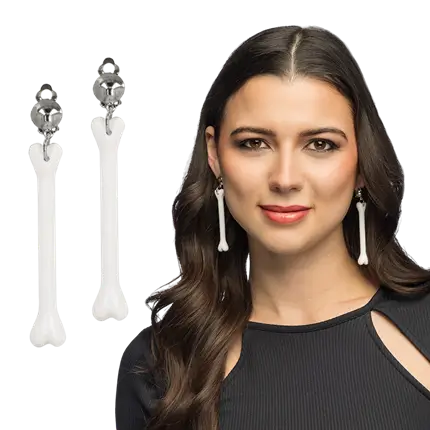 Boucles d’Oreilles Pendantes Os – Femme des Cavernes