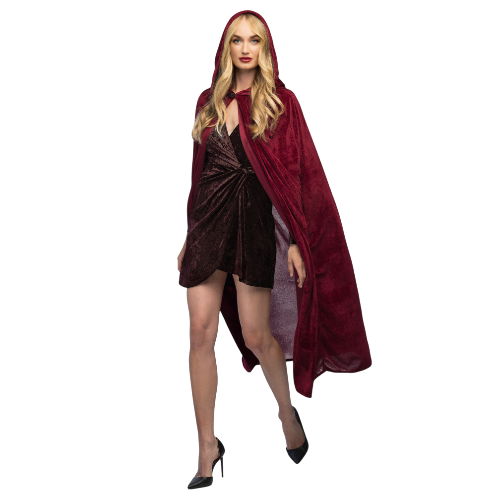 Cape Rouge Bordeaux 170 cm – Déguisement Halloween