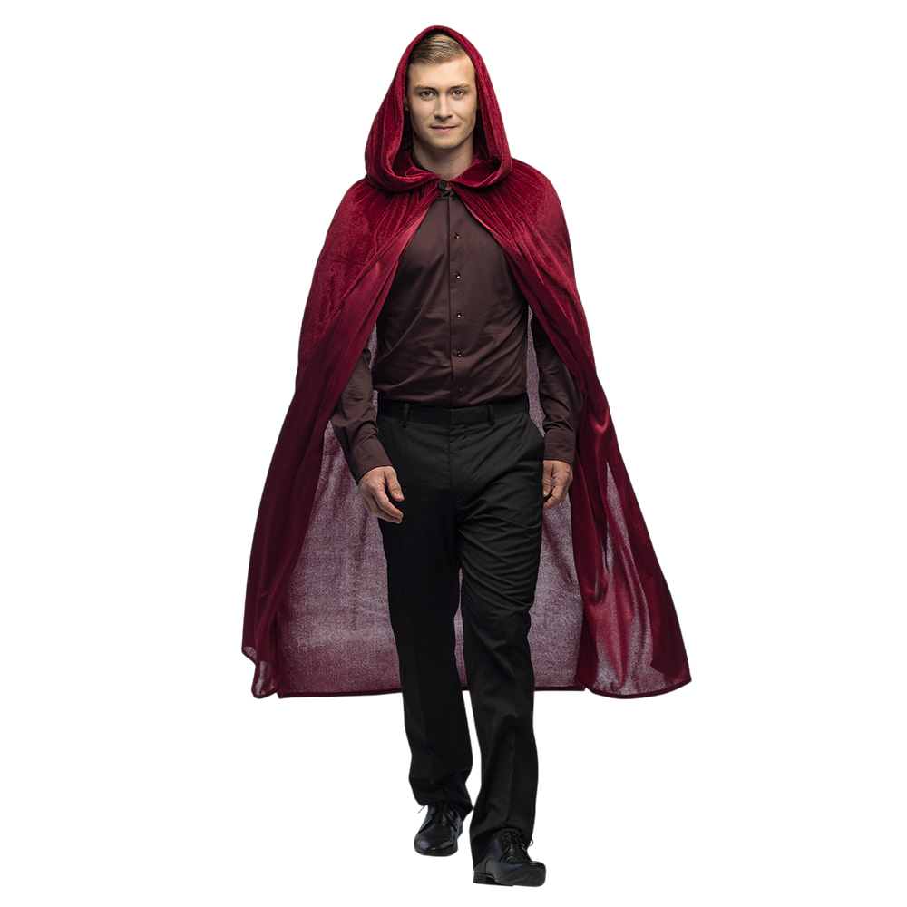 Cape Rouge Bordeaux 170 cm – Déguisement Halloween