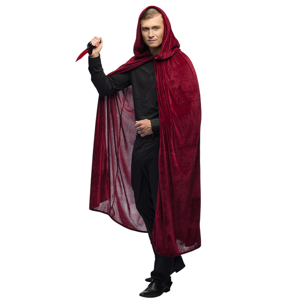 Cape Rouge Bordeaux 170 cm – Déguisement Halloween