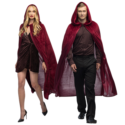 Cape Rouge Bordeaux 170 cm – Déguisement Halloween