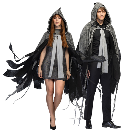 Cape Grise – Déguisement Halloween