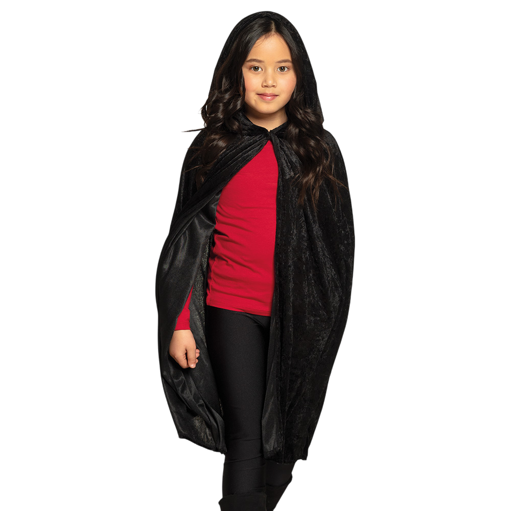 Cape Noire Enfant 115 cm – Déguisement Halloween