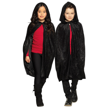 Cape Noire Enfant 115 cm – Déguisement Halloween