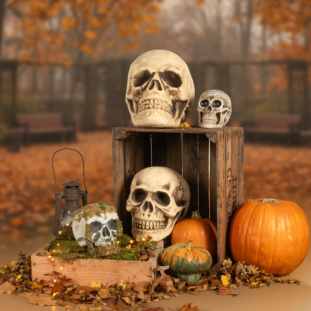 Tête de Mort Géante 27 x 27 x 38 cm – Décoration Halloween