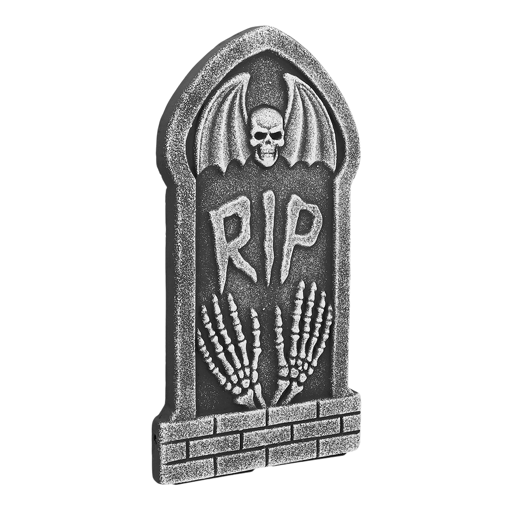 Lot de 4 Pierres Tombales RIP 41 x 20 cm – Décoration Halloween