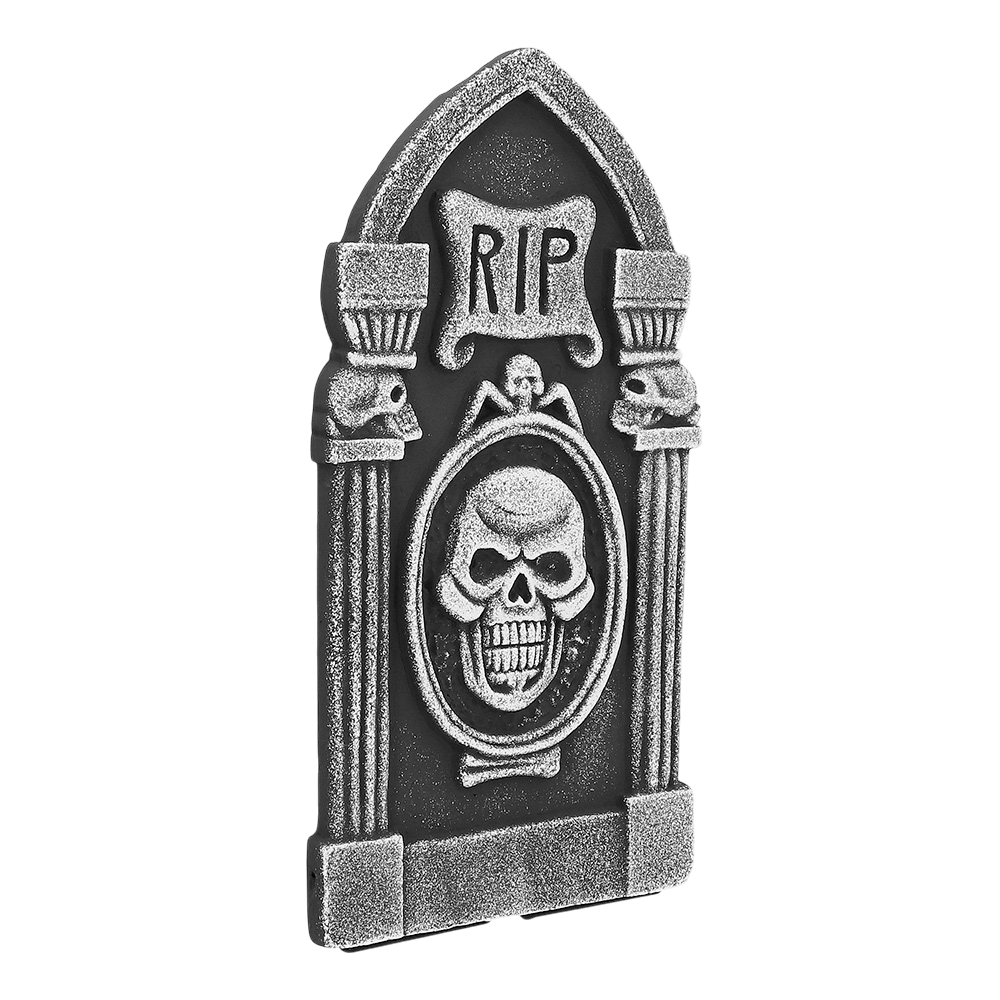 Lot de 4 Pierres Tombales RIP 41 x 20 cm – Décoration Halloween
