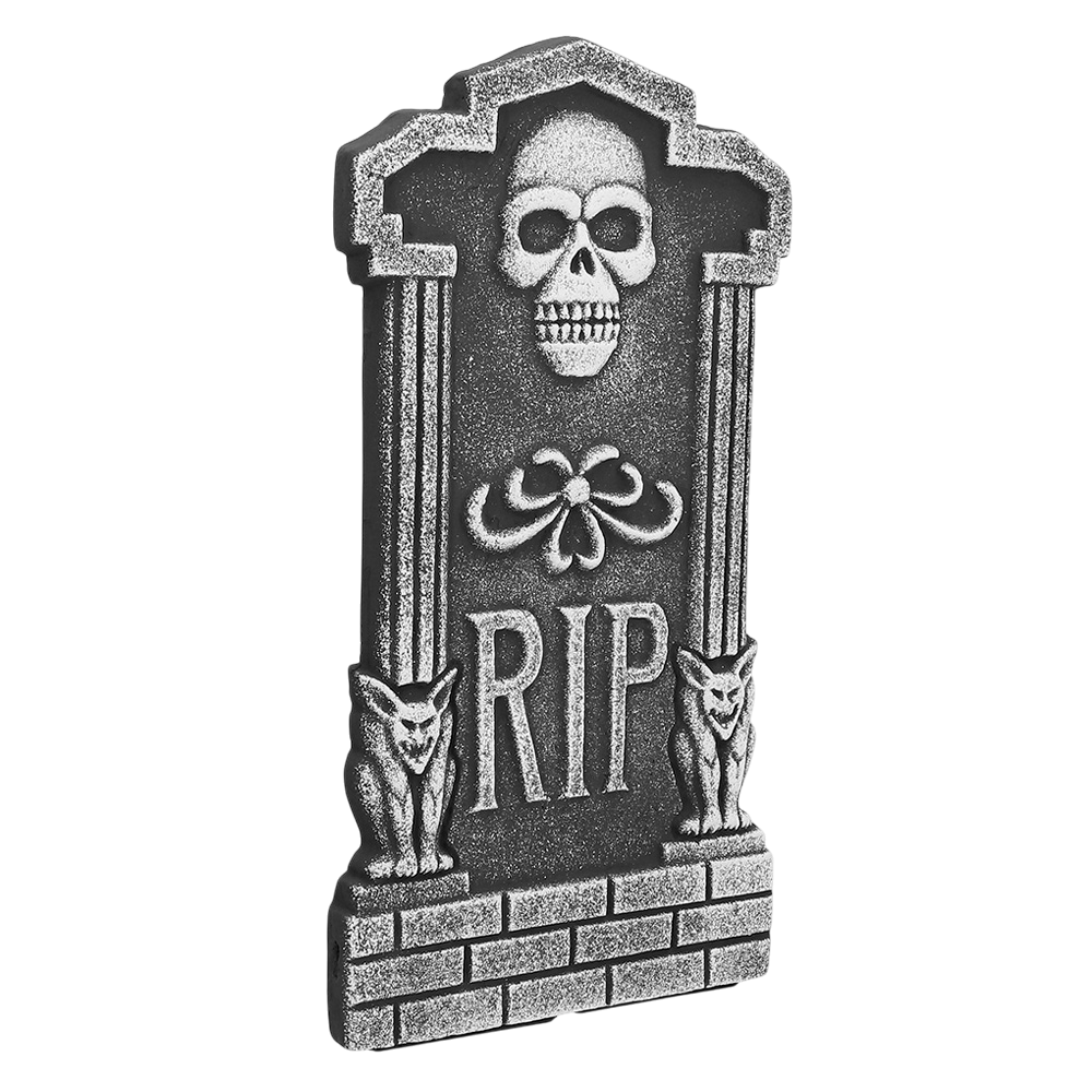 Lot de 4 Pierres Tombales RIP 41 x 20 cm – Décoration Halloween