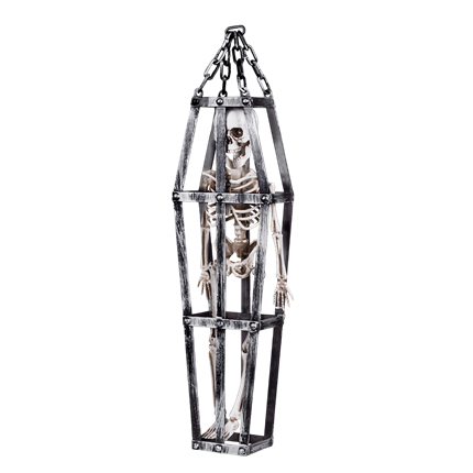 Squelette en Cage à Suspendre 50 cm – Décoration Halloween