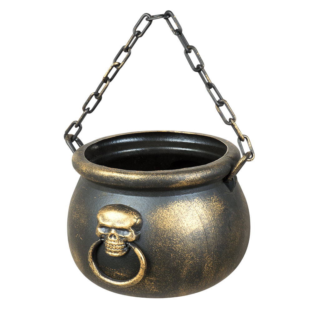 Chaudron Crâne Tête de Mort 13 x 19 cm – Décoration Halloween