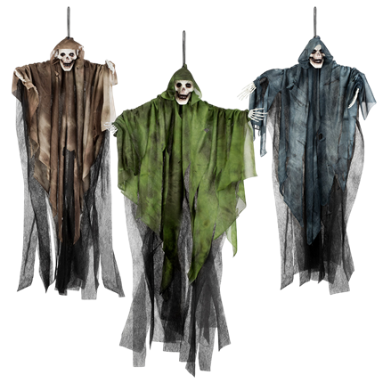 Fantôme Tête de Mort à Suspendre 65 cm – Décoration Halloween
