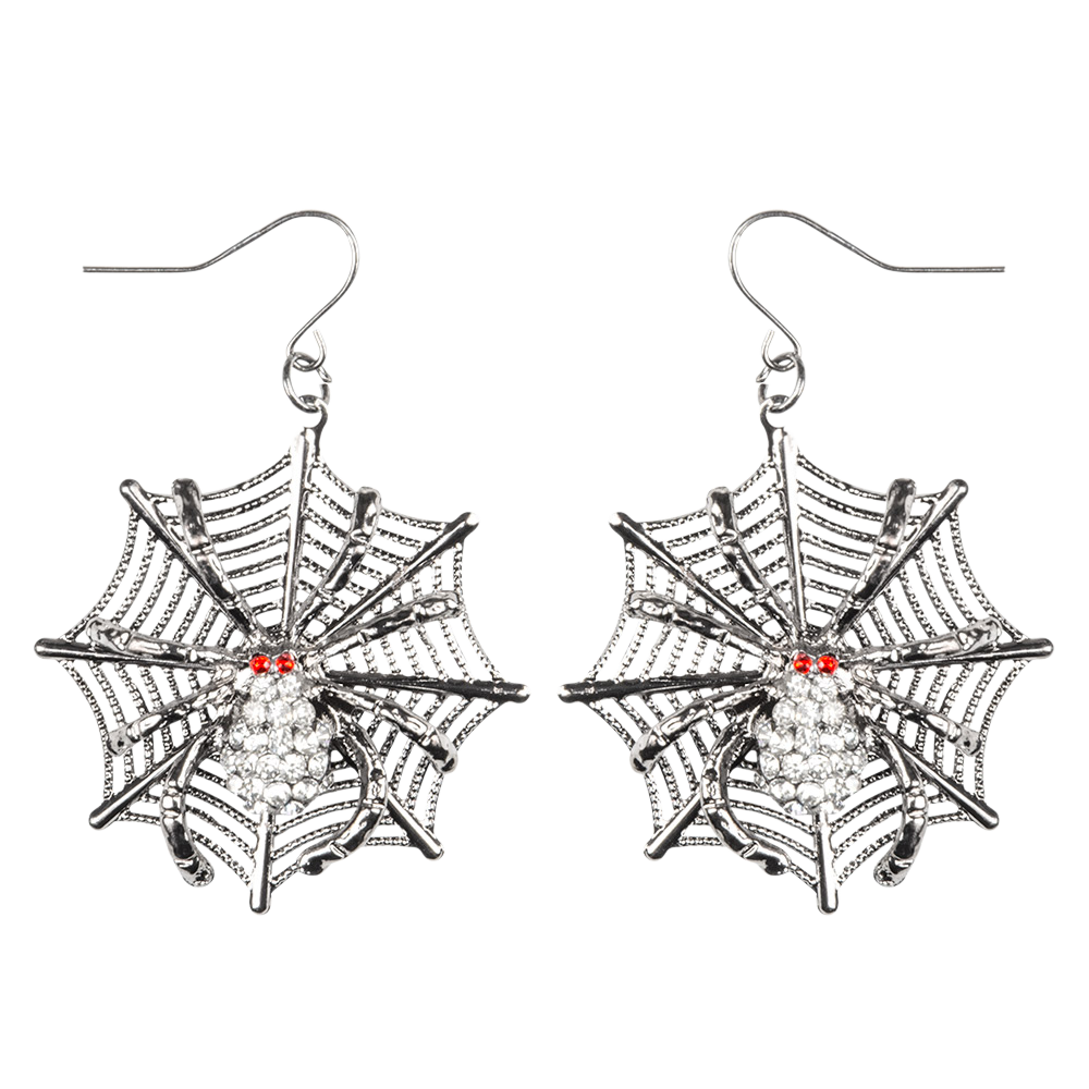 Boucles d’Oreilles Araignée – Accessoire Halloween