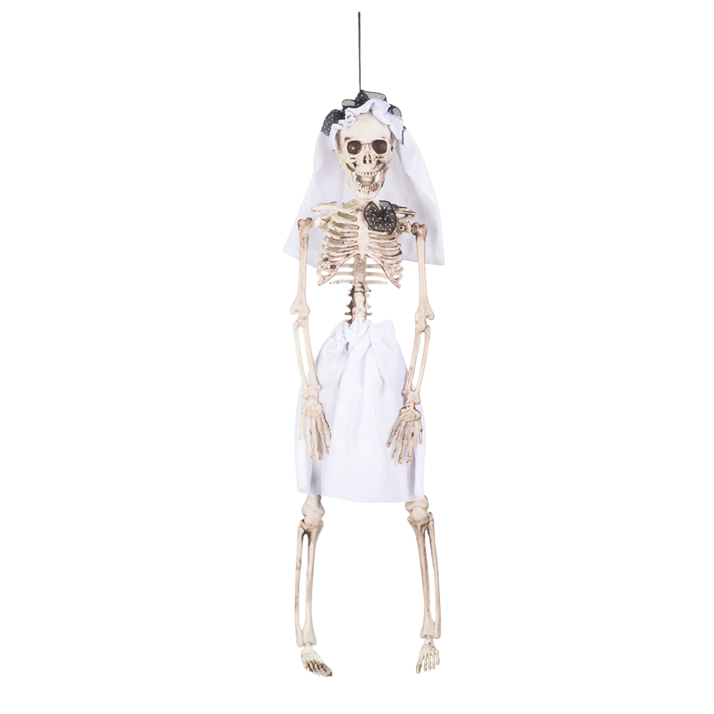 Squelette Mariée à Suspendre 40 cm – Décoration Halloween