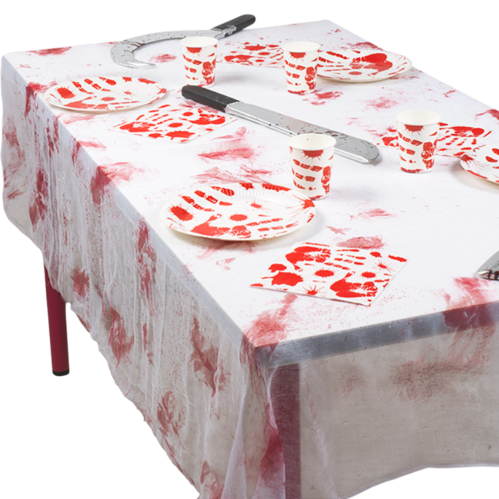Nappe Sanglante avec Traces de Sang 150 x 180 cm – Halloween
