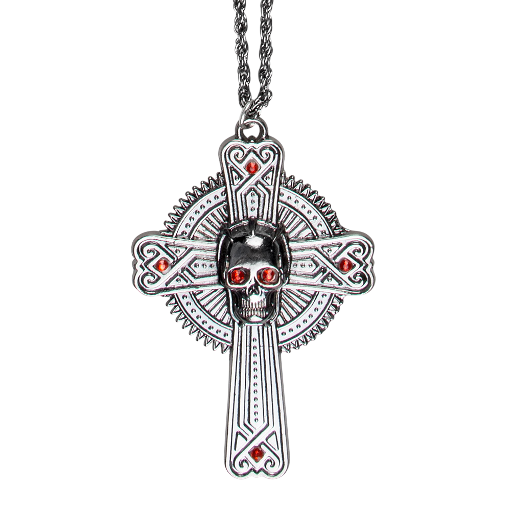 Collier Tête de Mort et Ossements – Bijou Halloween