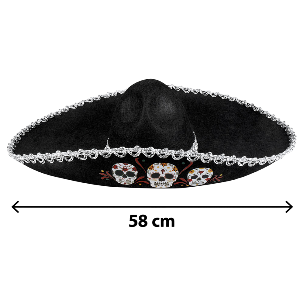 Sombrero Tête de Mort Dia de los Muertos – Jour des Morts