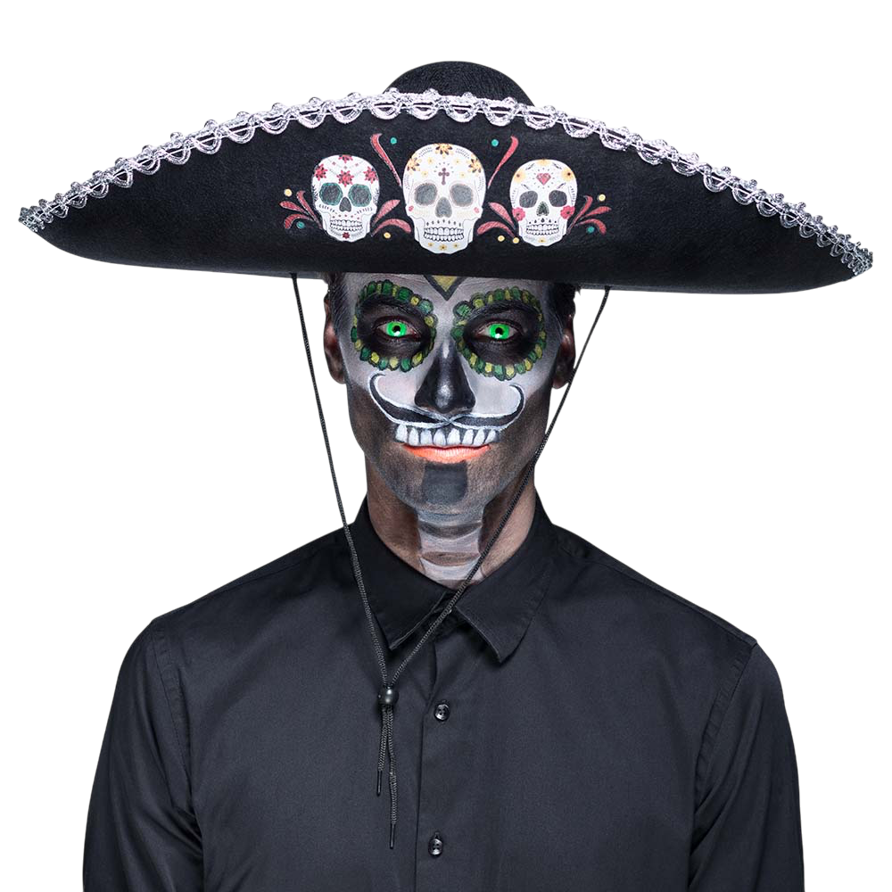 Sombrero Tête de Mort Dia de los Muertos – Jour des Morts