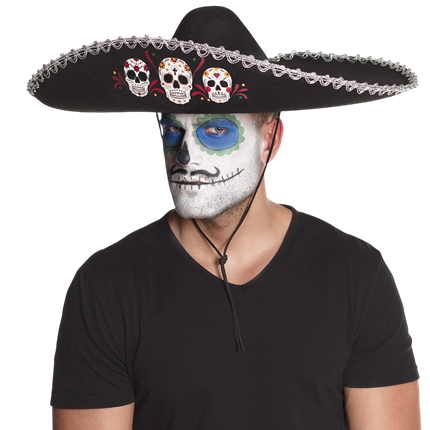 Sombrero Tête de Mort Dia de los Muertos – Jour des Morts