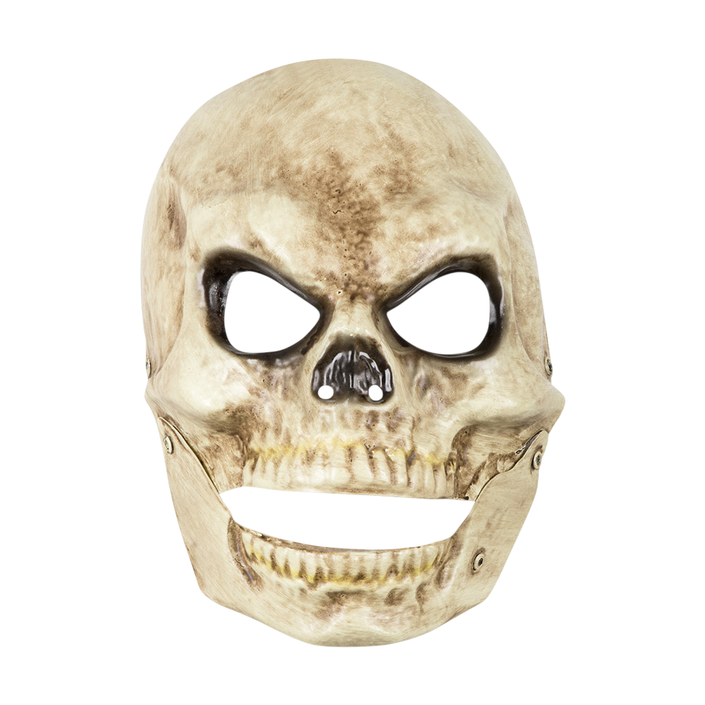 Masque Tête de Mort PVC à Mâchoire Mobile – Halloween