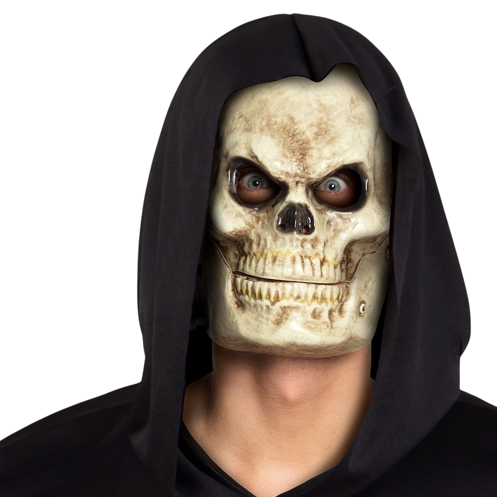 Masque Tête de Mort PVC à Mâchoire Mobile – Halloween