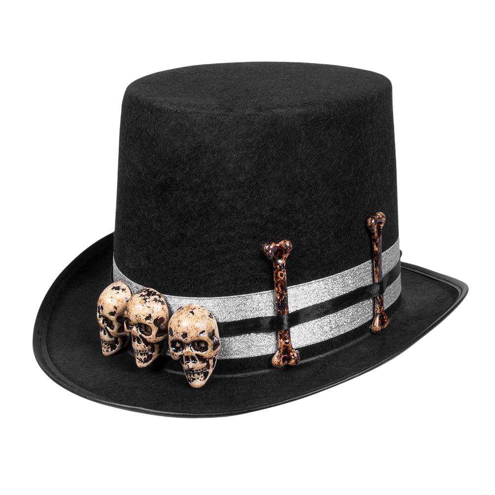Chapeau de Maître Halloween Tête de Mort – Déguisement
