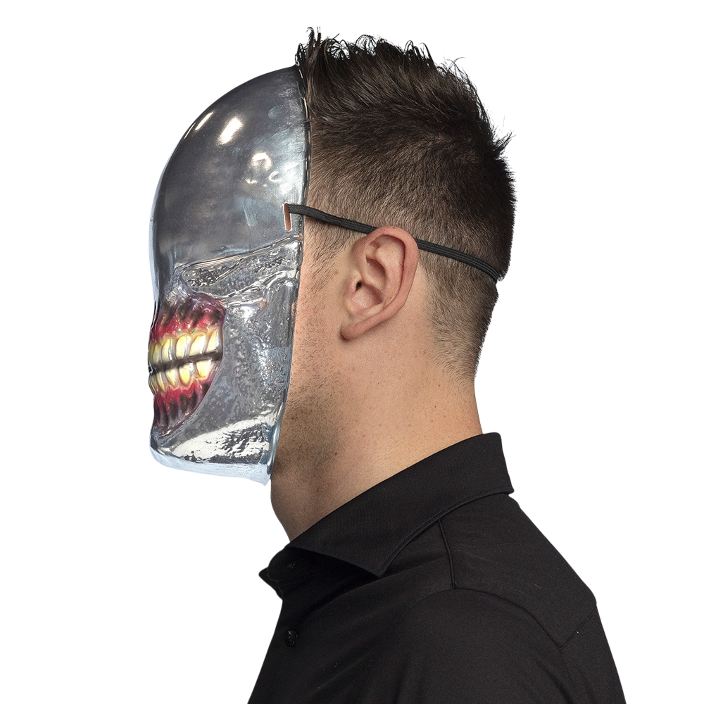 Masque Crâne Alien Miroir – Masque Halloween