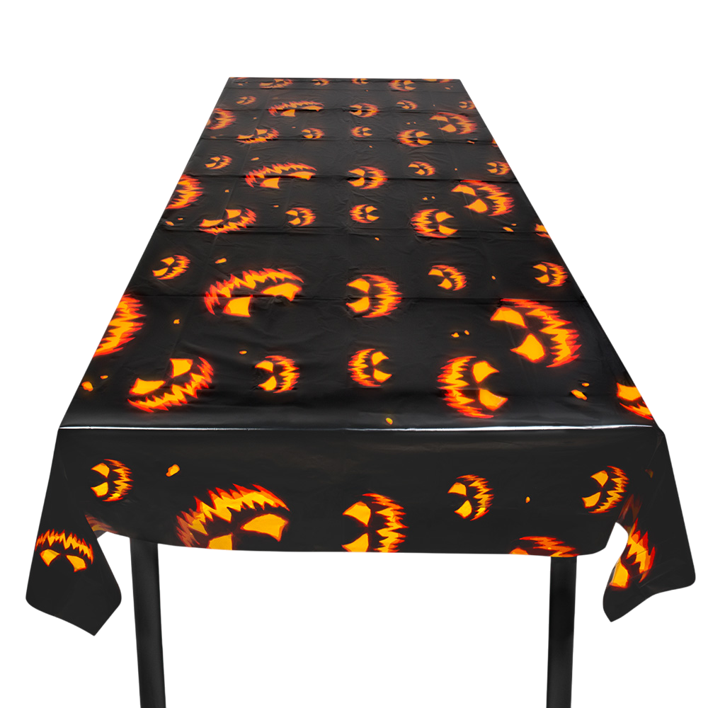 Nappe Citrouille Effrayante 120 x 180 cm – Décoration Halloween