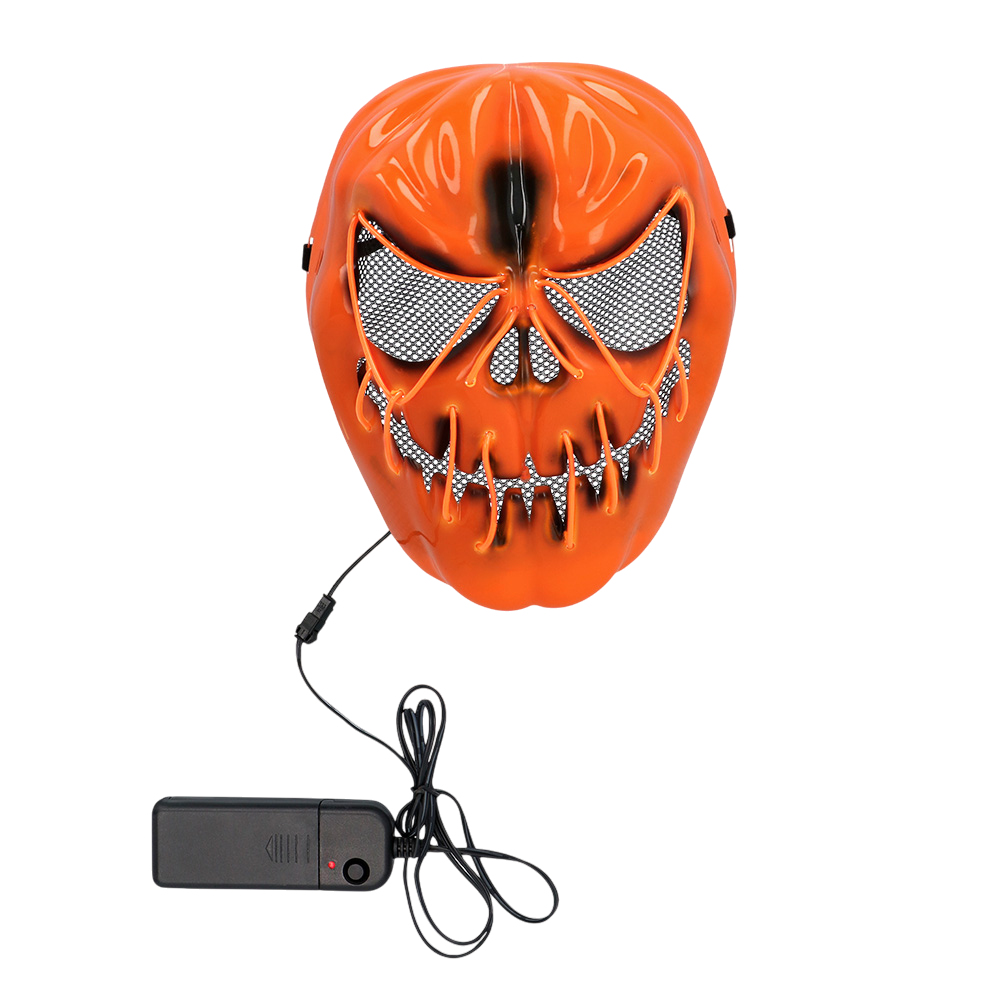 Masque LED Citrouille Effrayante – Masque Lumineux Halloween