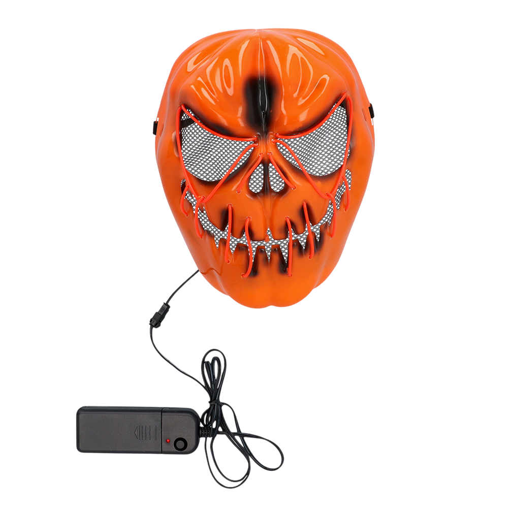 Masque LED Citrouille Effrayante – Masque Lumineux Halloween