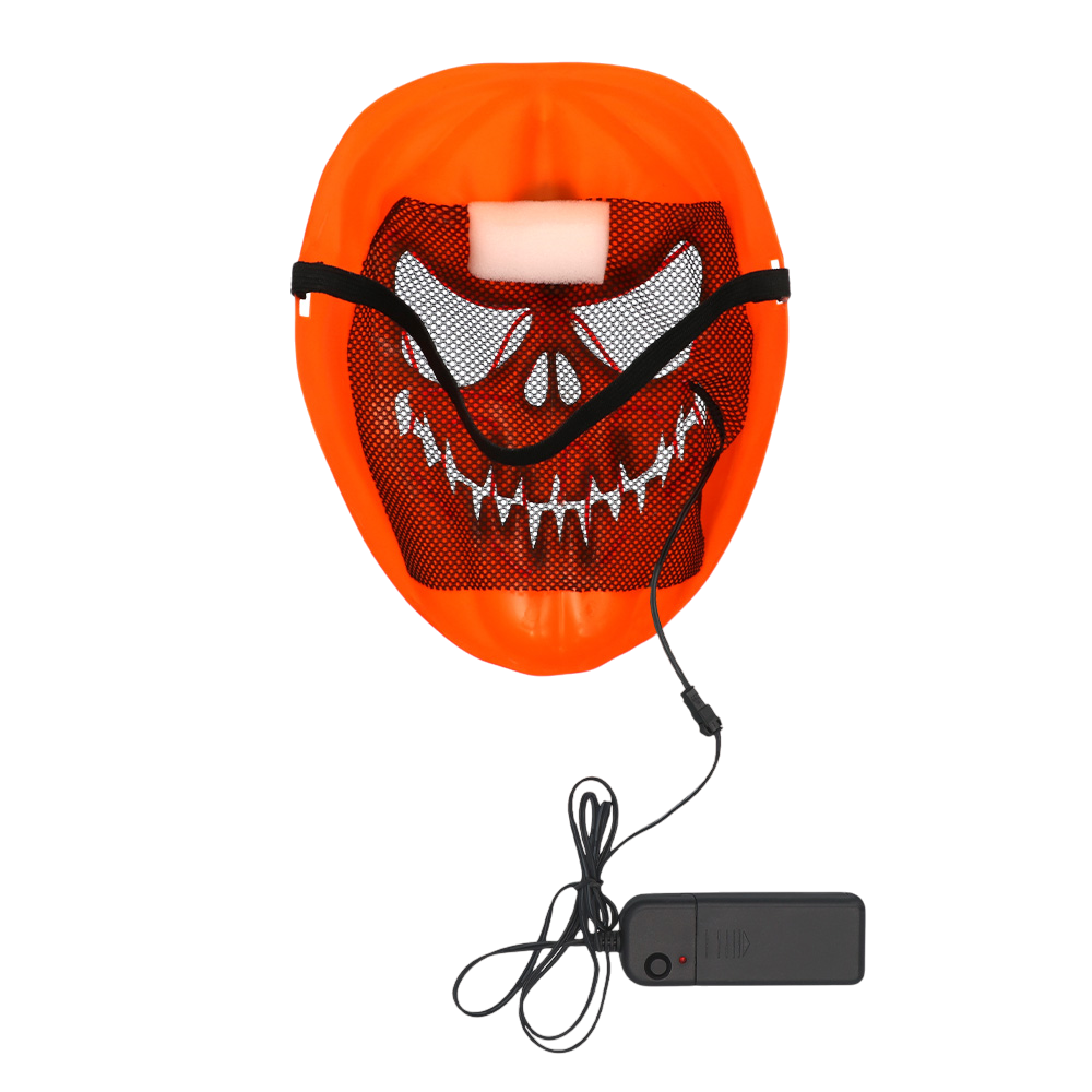 Masque LED Citrouille Effrayante – Masque Lumineux Halloween
