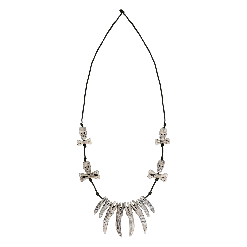 Collier Lame Tête de Mort – Bijou Halloween