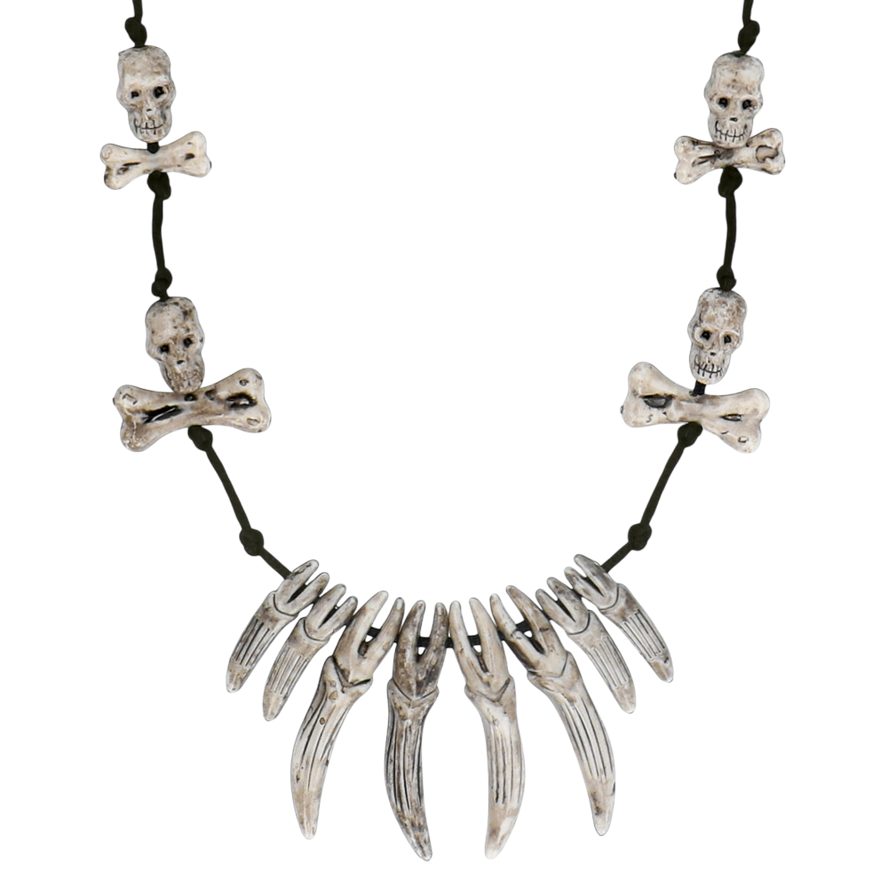 Collier Lame Tête de Mort – Bijou Halloween