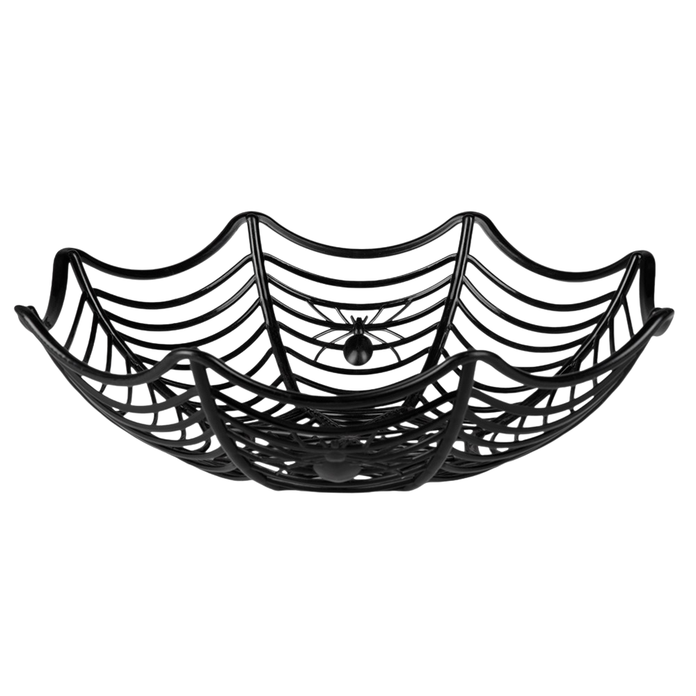 Corbeille Toile d’Araignée 27 cm – Décoration Halloween