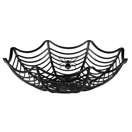 Corbeille Toile d’Araignée 27 cm – Décoration Halloween