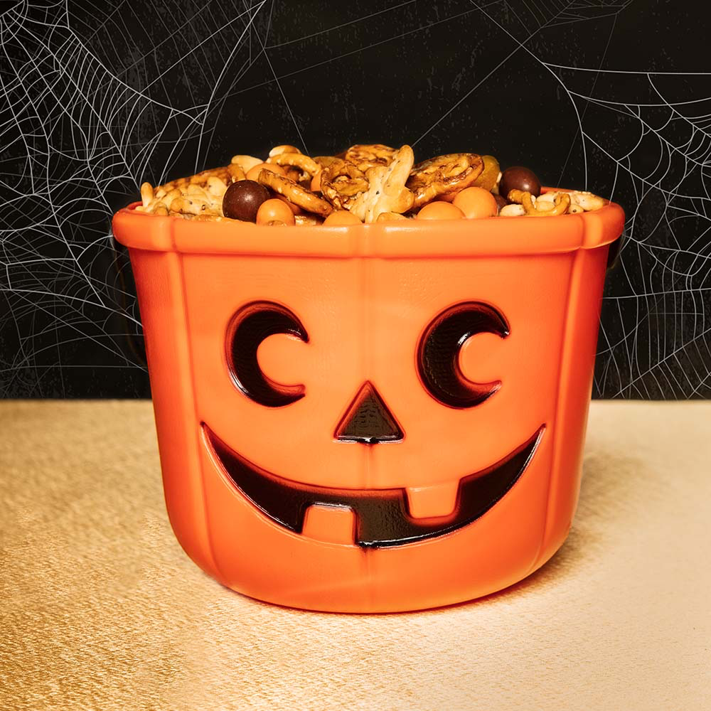 Seau Citrouille Orange 14 x 18 cm – Panier à Bonbons Halloween