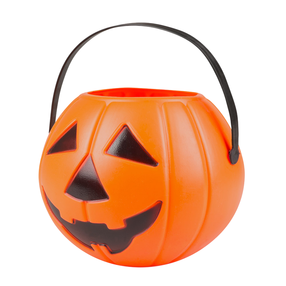Seau Citrouille Orange 14 x 16 cm – Panier à Bonbons Halloween