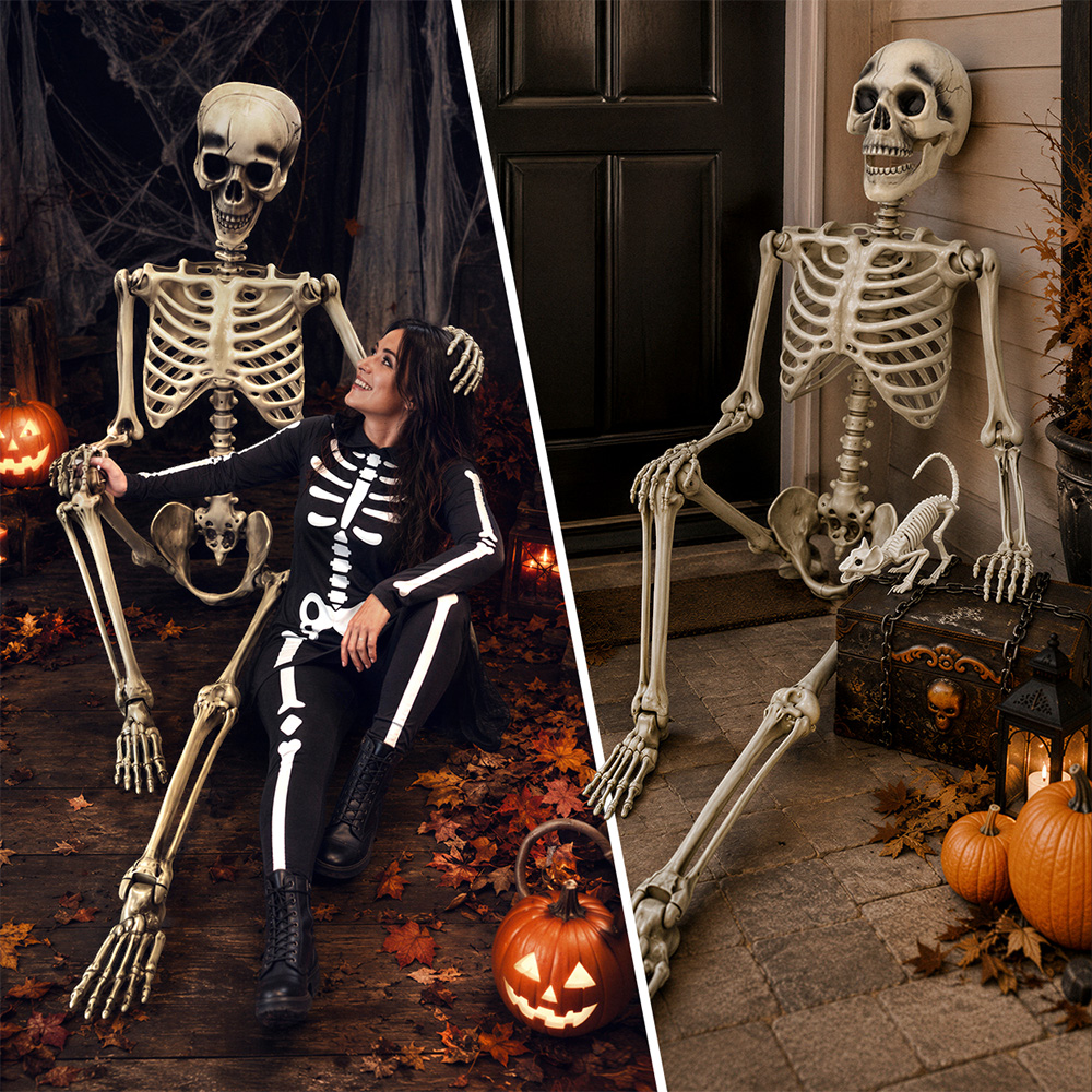 Squelette Géant 240 cm – Décoration Halloween