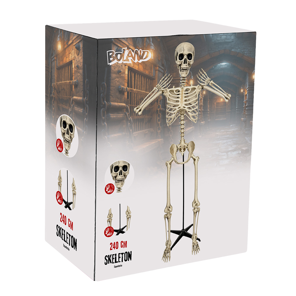 Squelette Géant 240 cm – Décoration Halloween
