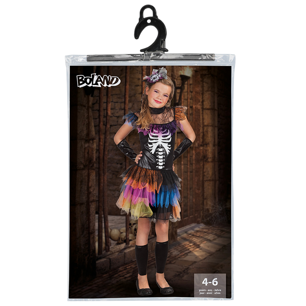 Déguisement Princesse Squelette Fille 4-6 Ans – Halloween