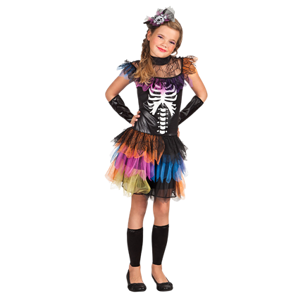Déguisement Princesse Squelette Fille 10-12 Ans – Halloween
