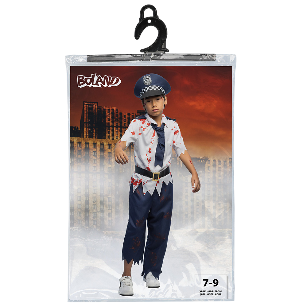 Déguisement Policier Zombie Enfant 7-9 Ans – Halloween